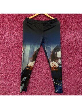 The Crow Brandon Lee As Eric Draven Stretch Leggings XL